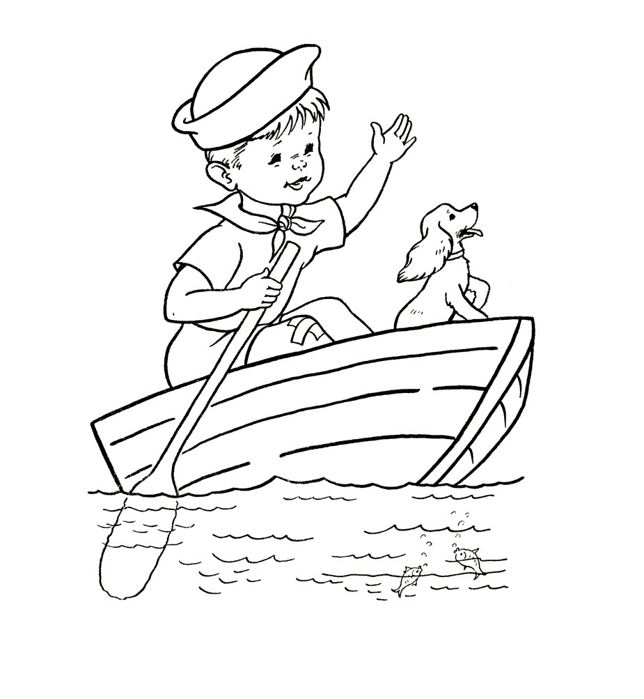 Coloring Pages of Boats