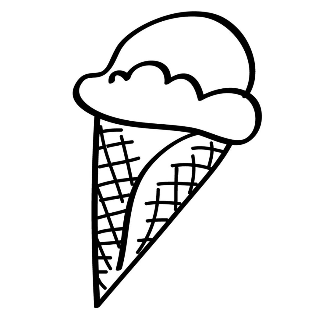Coloring Pages of Ice Cream