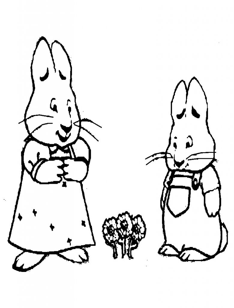 Coloring Pages of Max and Ruby