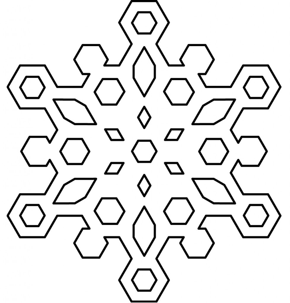Coloring Pages of Snowflakes
