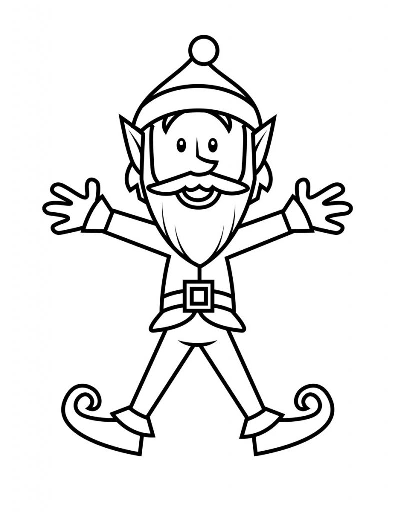 Elf Coloring Page