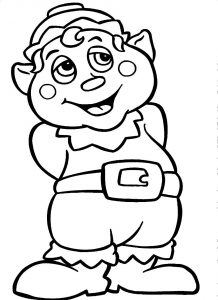 free printable elf coloring pages for kids