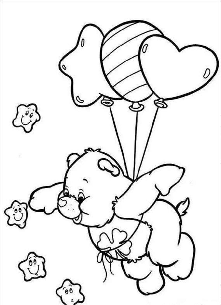 free printable care bear coloring pages for kids