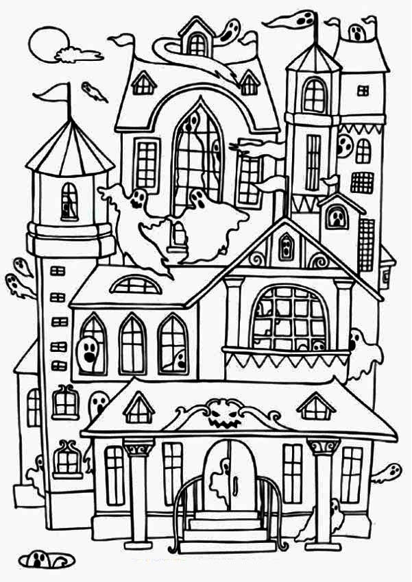 free printable coloring pages of houses