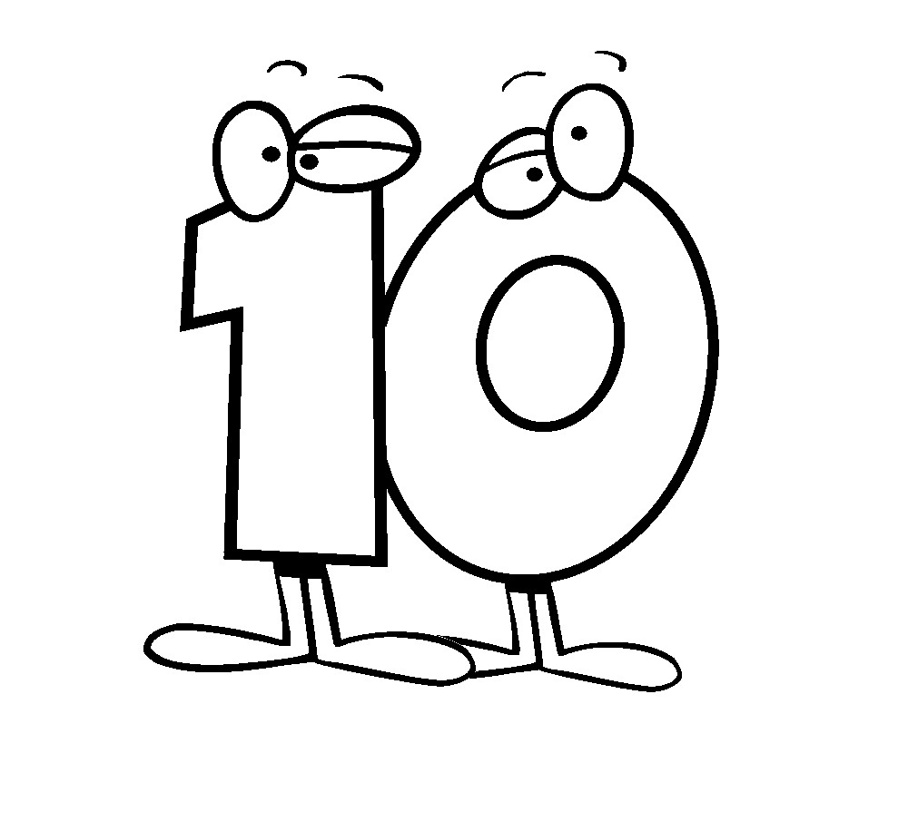 number coloring pages