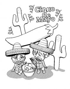 free printable cinco de mayo coloring pages for kids