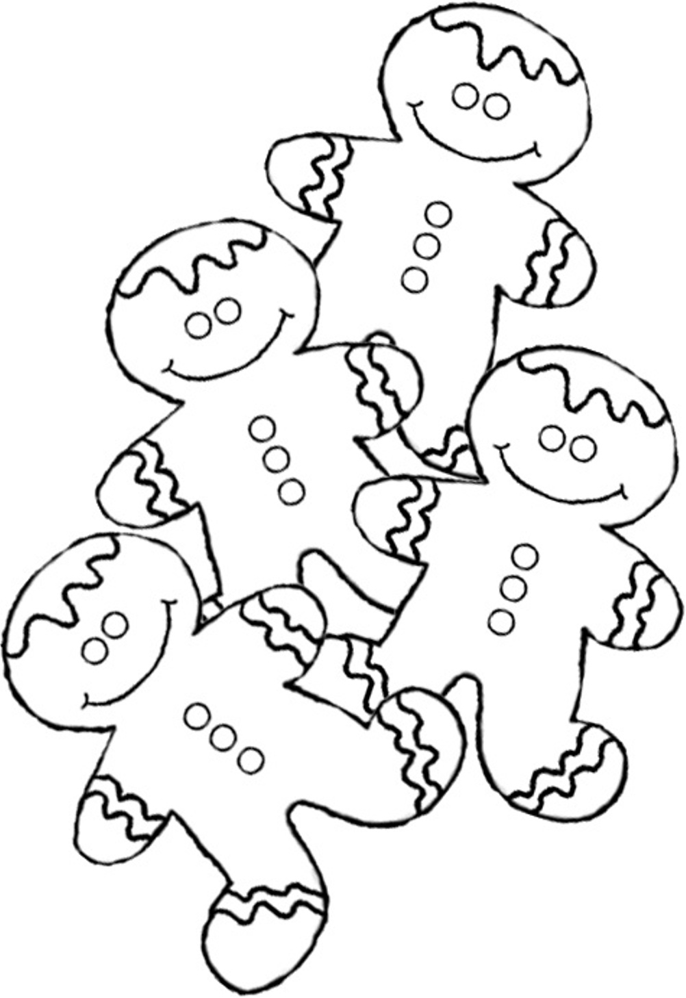 Coloring Kids Boys Com Gingerbread Man 9