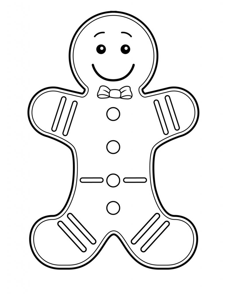 Gingerbread Man Coloring Pages