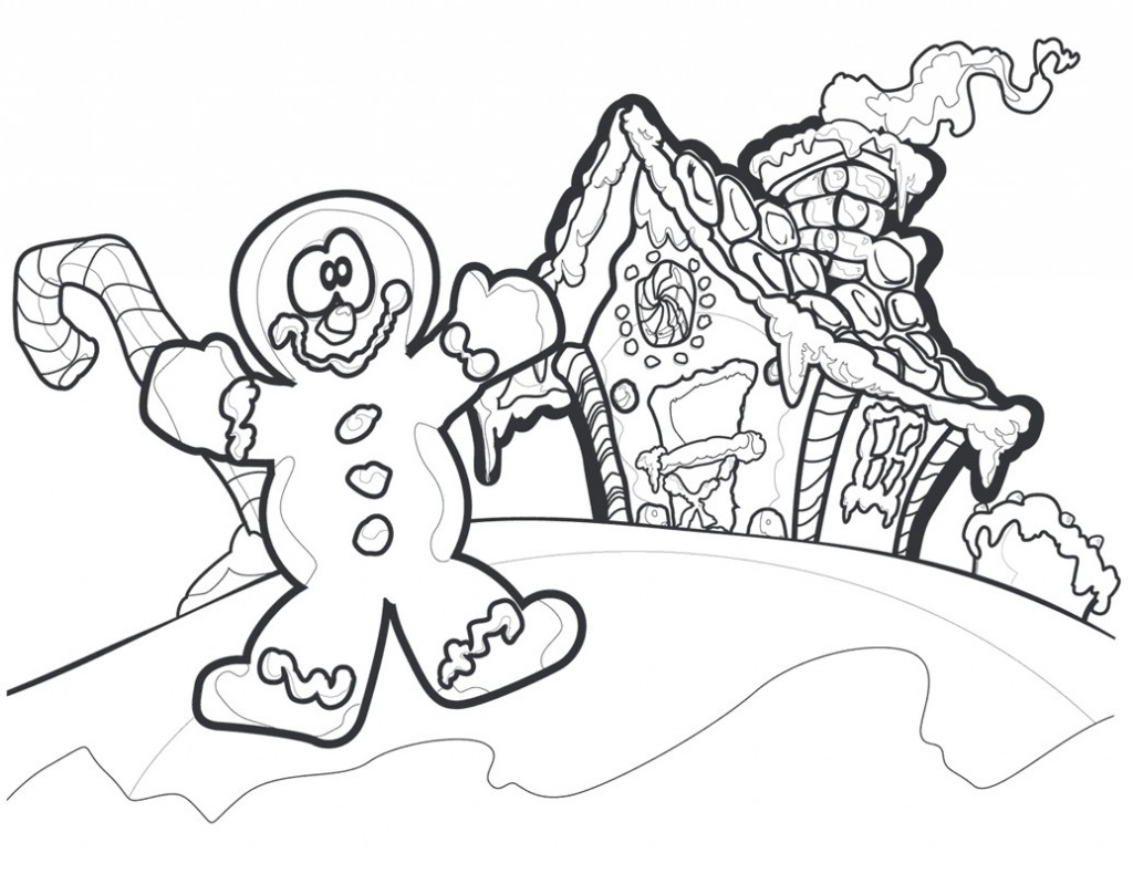 Gingerbread Man Coloring Pages for Kids