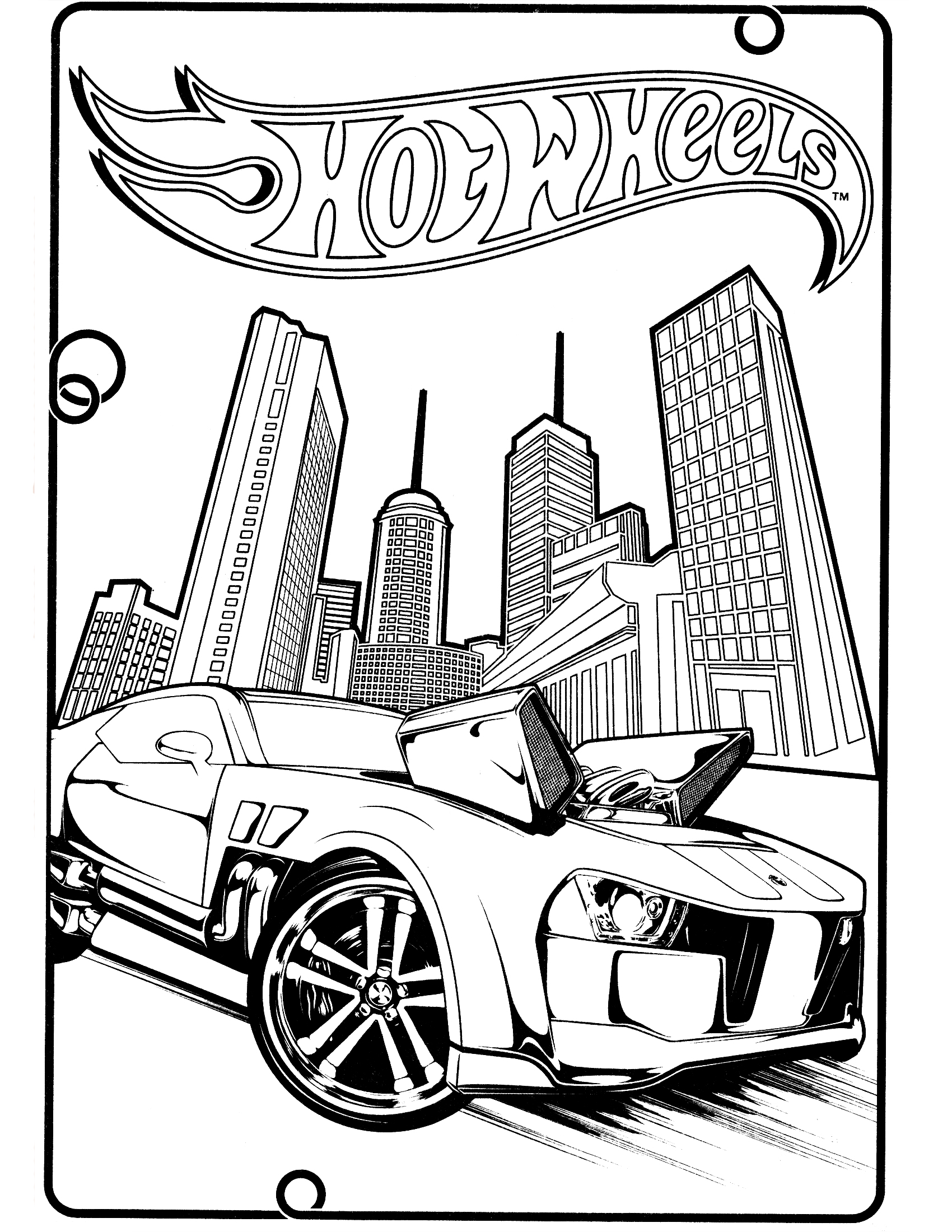 Free Printable Hot Wheels Coloring Pages For Kids