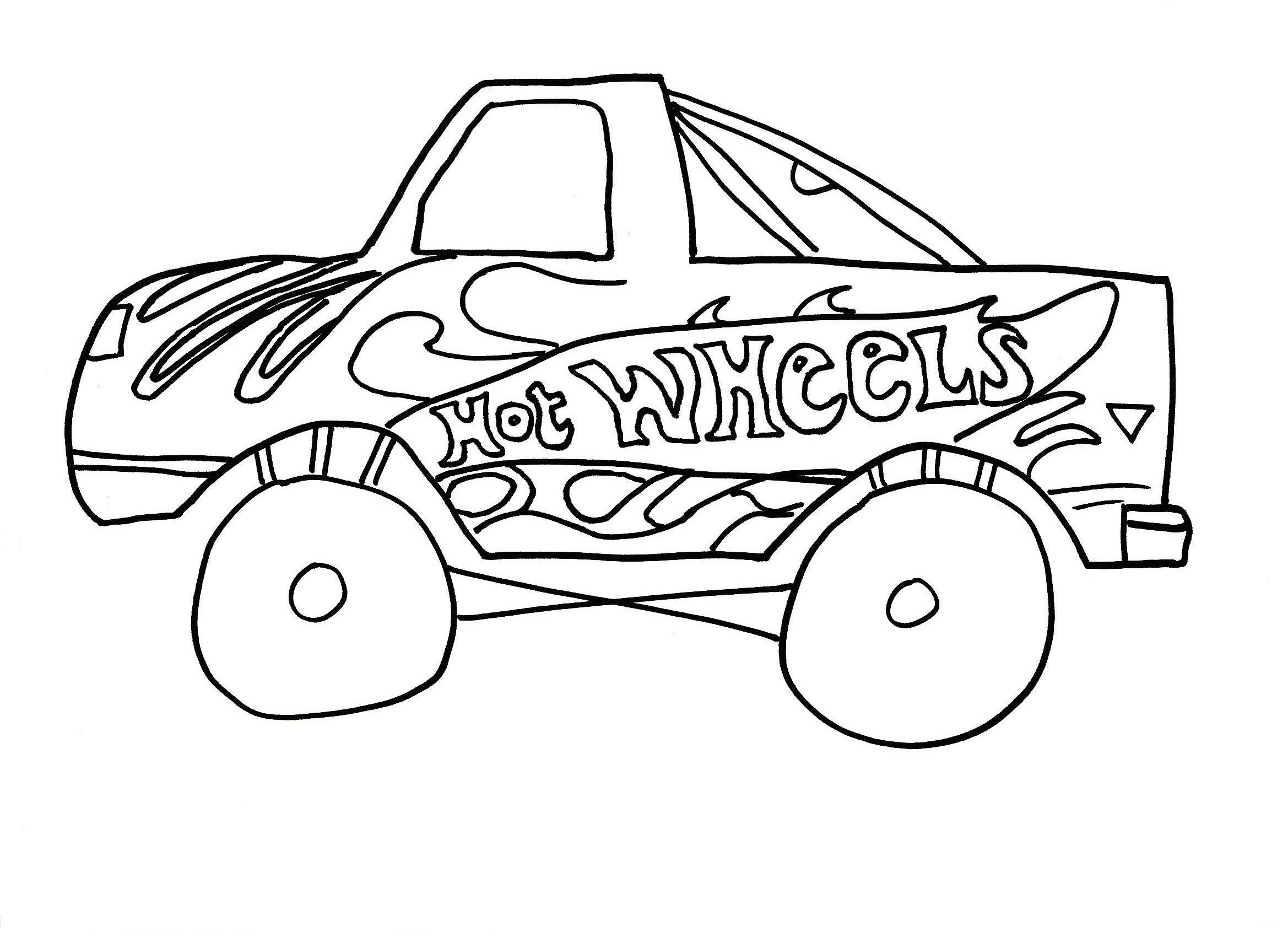 Free Printable Hot Wheels Coloring Pages For Kids.