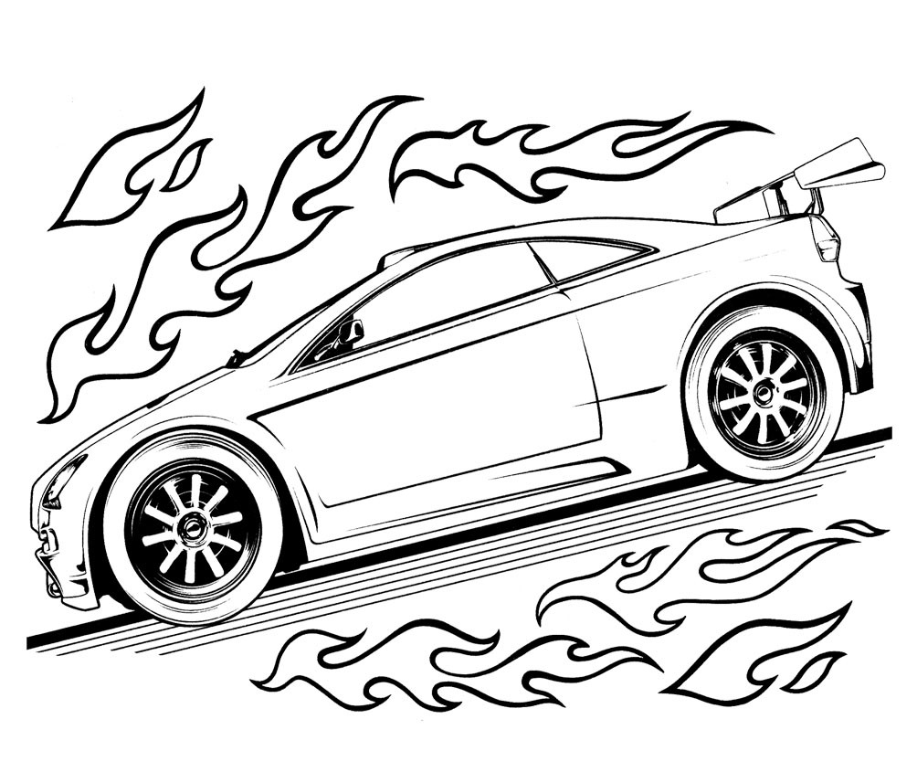 Free Printable Hot Wheels Coloring Pages For Kids