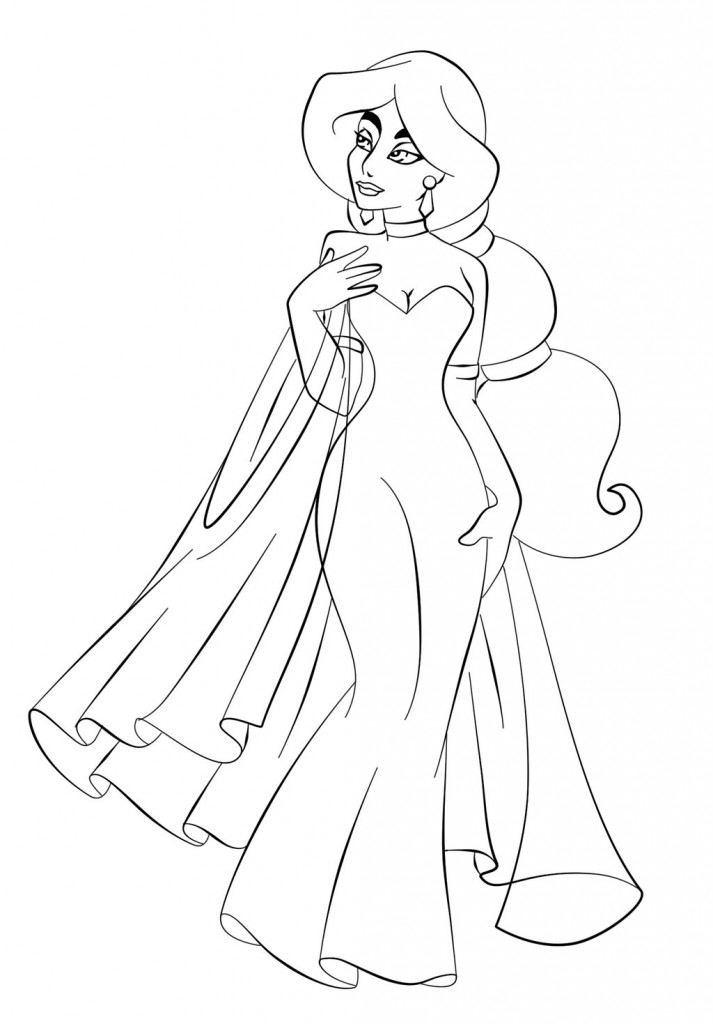 Jasmine Coloring Page