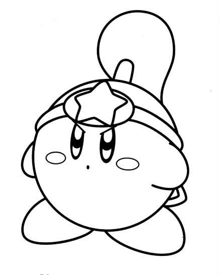 kirby meta knight coloring pages