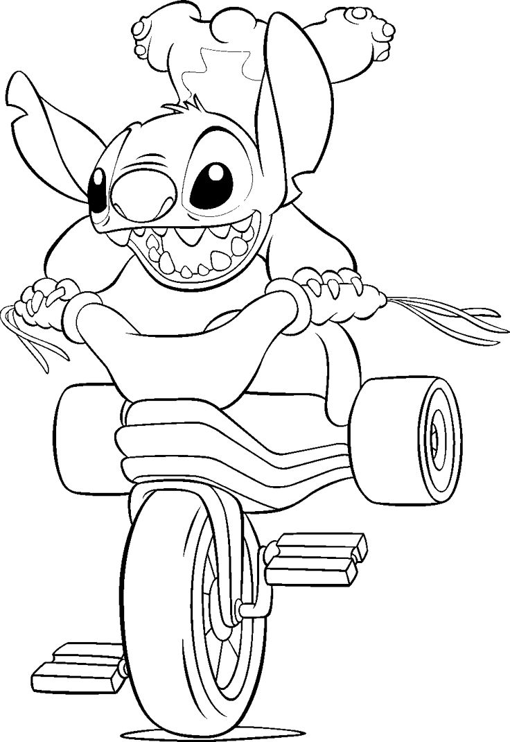 Stitch from Lilo and Stitch Coloring Page