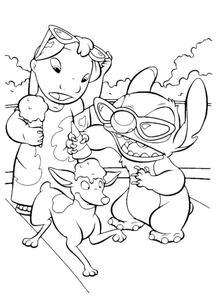 Lilo and Stitch Coloring Pages Printable
