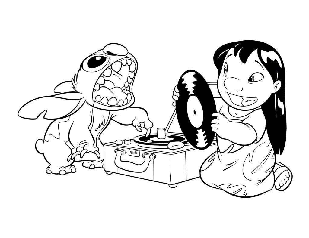 Free Printable Lilo And Stitch Coloring Pages For Kids