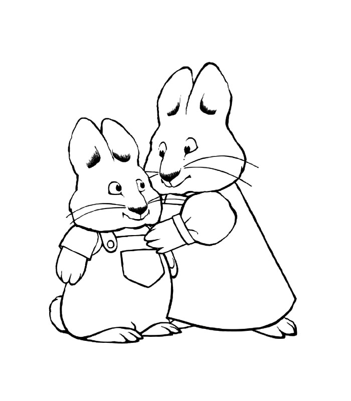 Max and Ruby Coloring Page