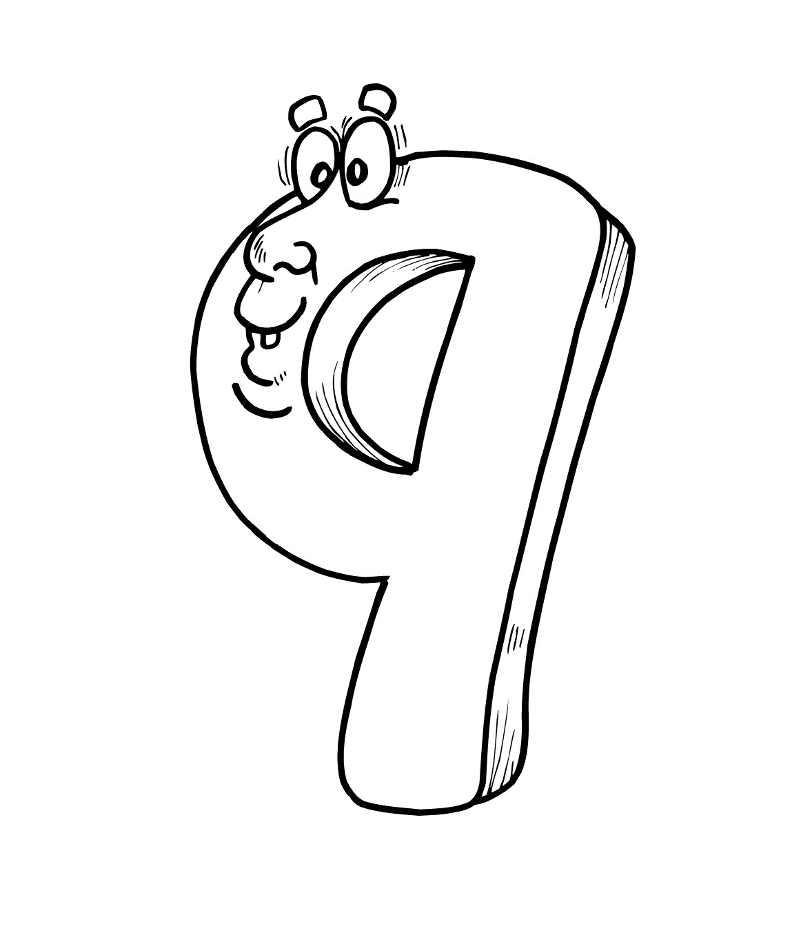 number coloring pages