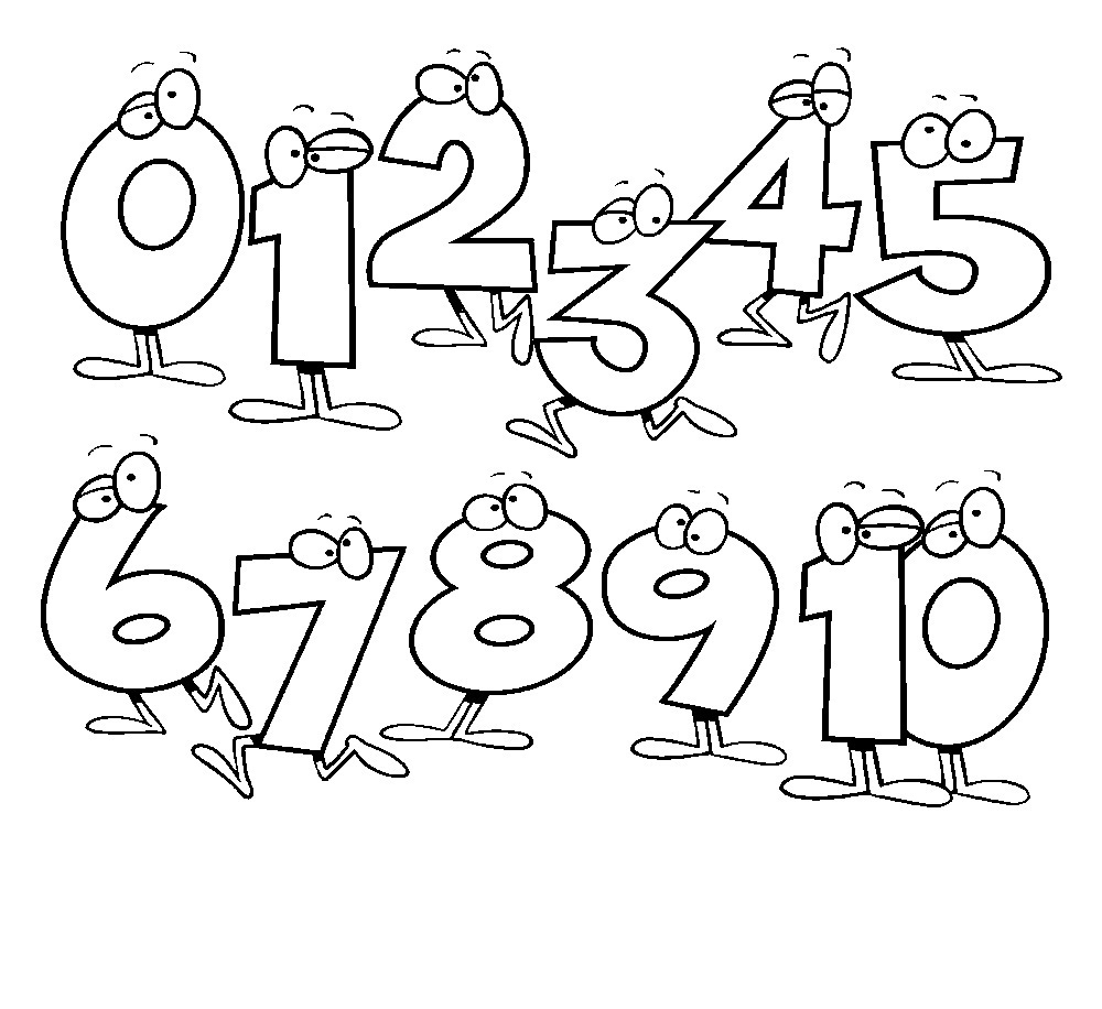 Coloring Numbers Pages 1