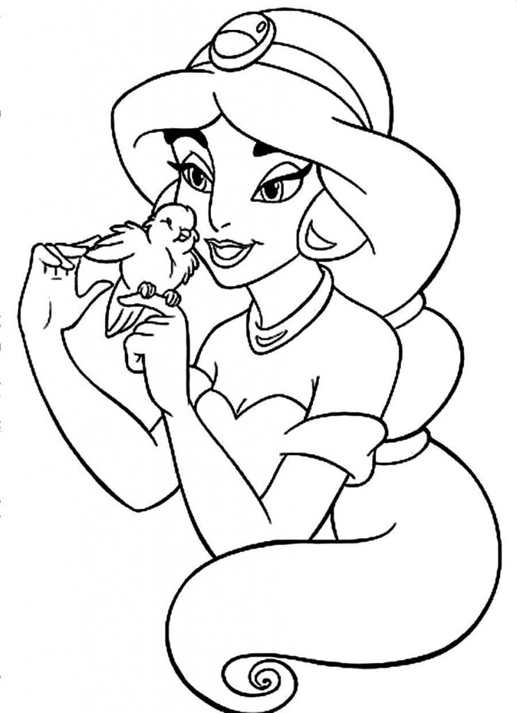 Free Printable Jasmine Coloring Pages For Kids Best