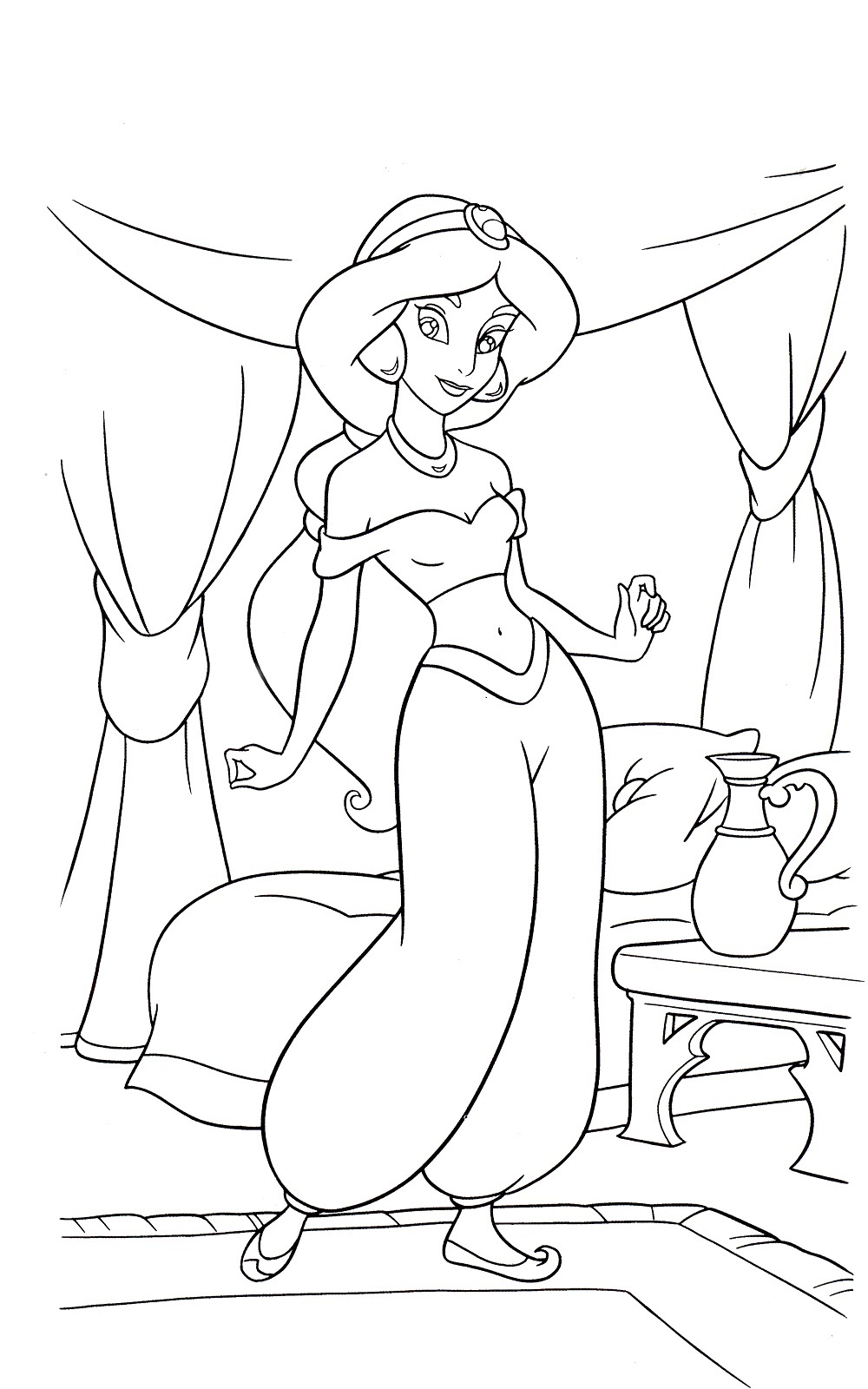 Free Printable Jasmine Coloring Pages For Kids Best Coloring Pages 