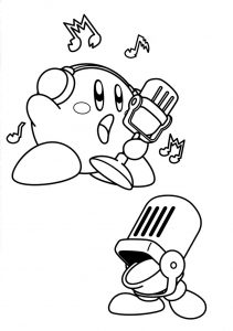 free printable kirby coloring pages for kids