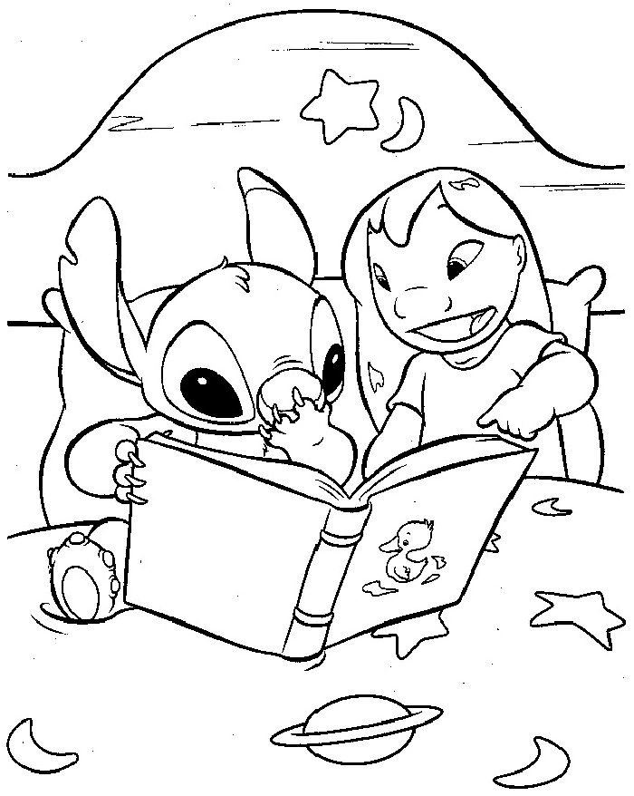 Baby Stitch Coloring Pages