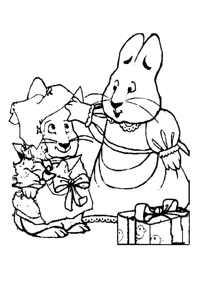 Printable Max and Ruby Coloring Pages