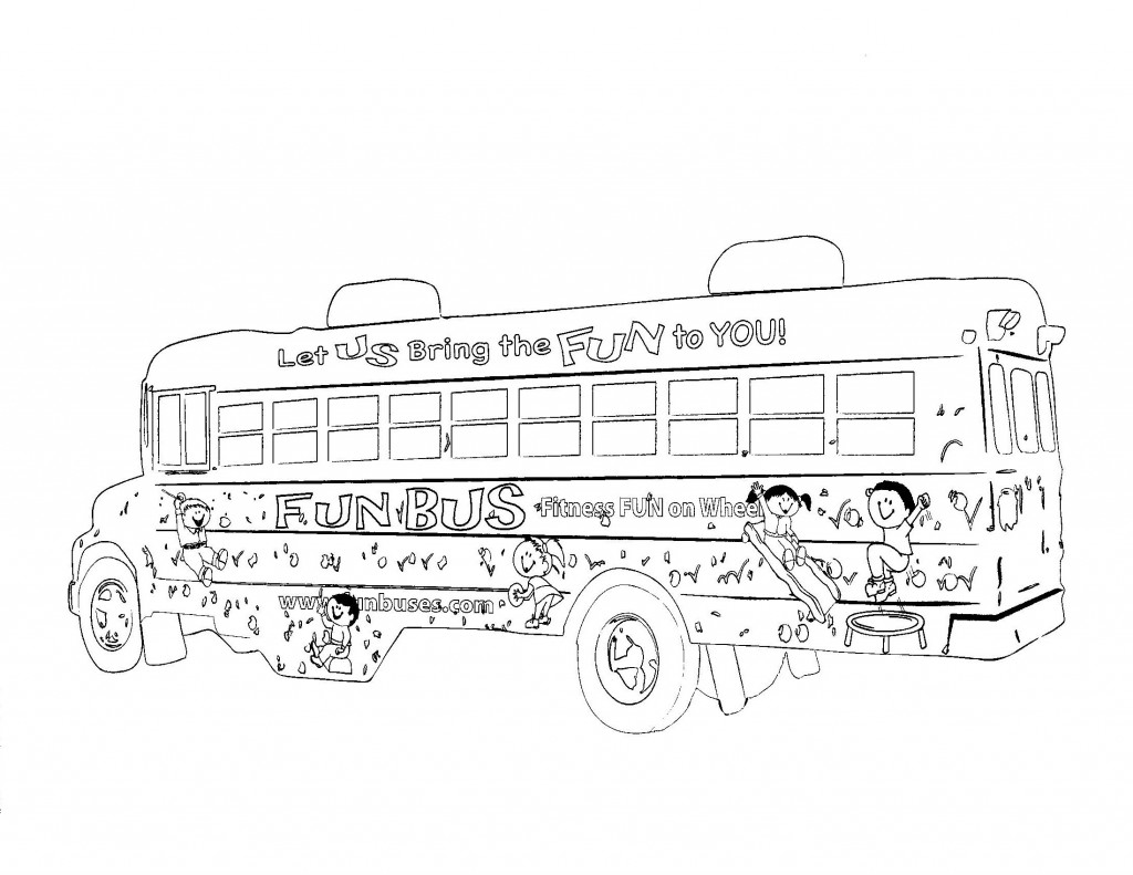 Printable School Bus Coloring Pages