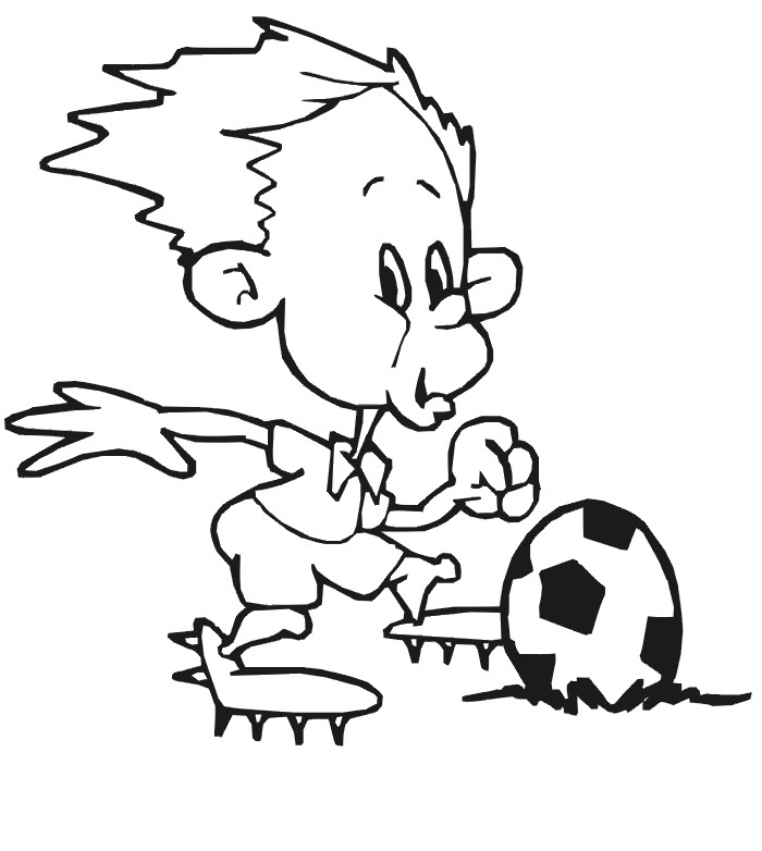 Printable Soccer Coloring Pages