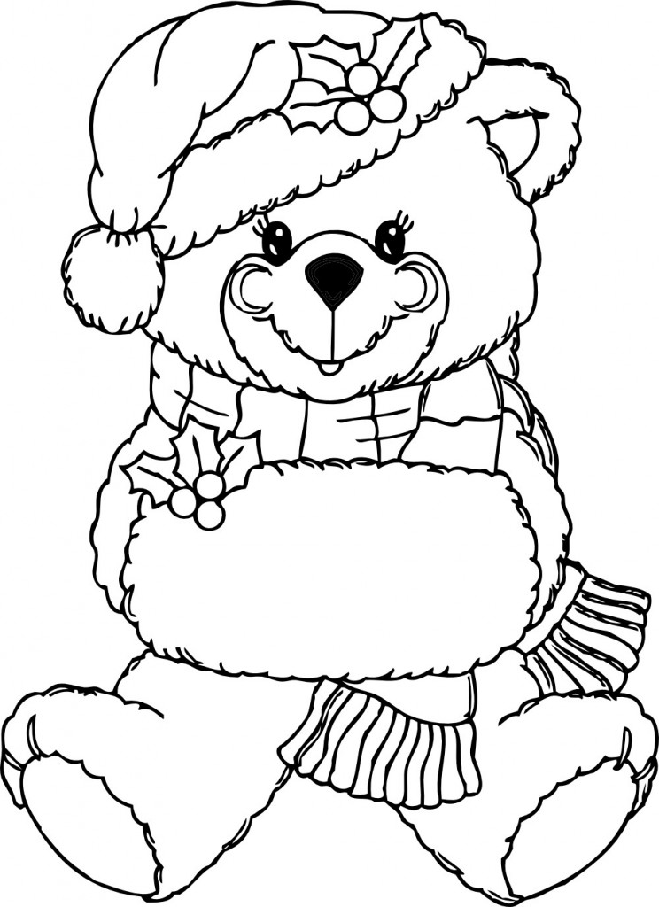 Printable Teddy Bear Coloring Pages