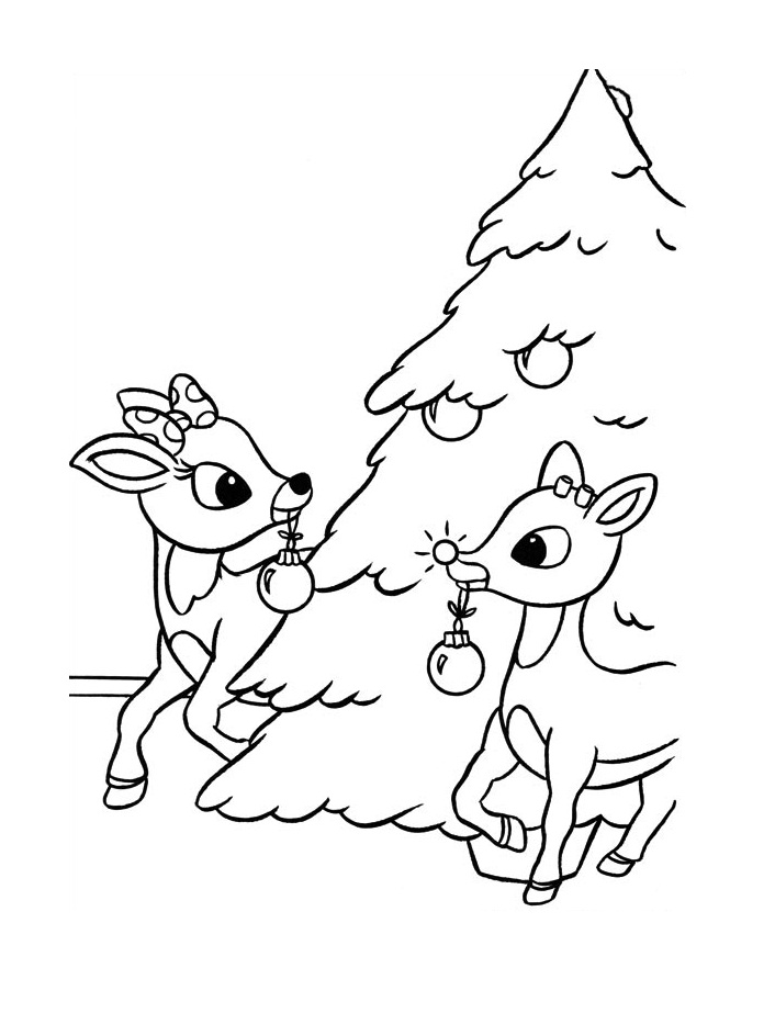 Rudolph Coloring Page