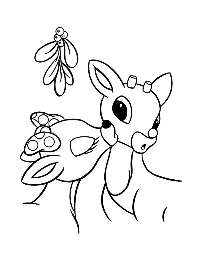 Rudolph Coloring Pages for Kids