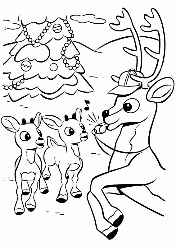 Rudolph Coloring Pages to Print