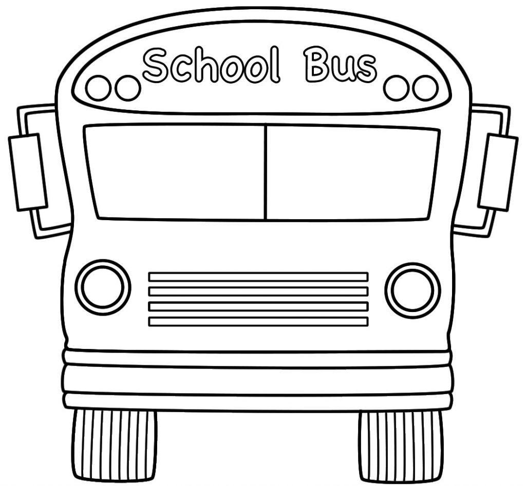 School Bus Color Page