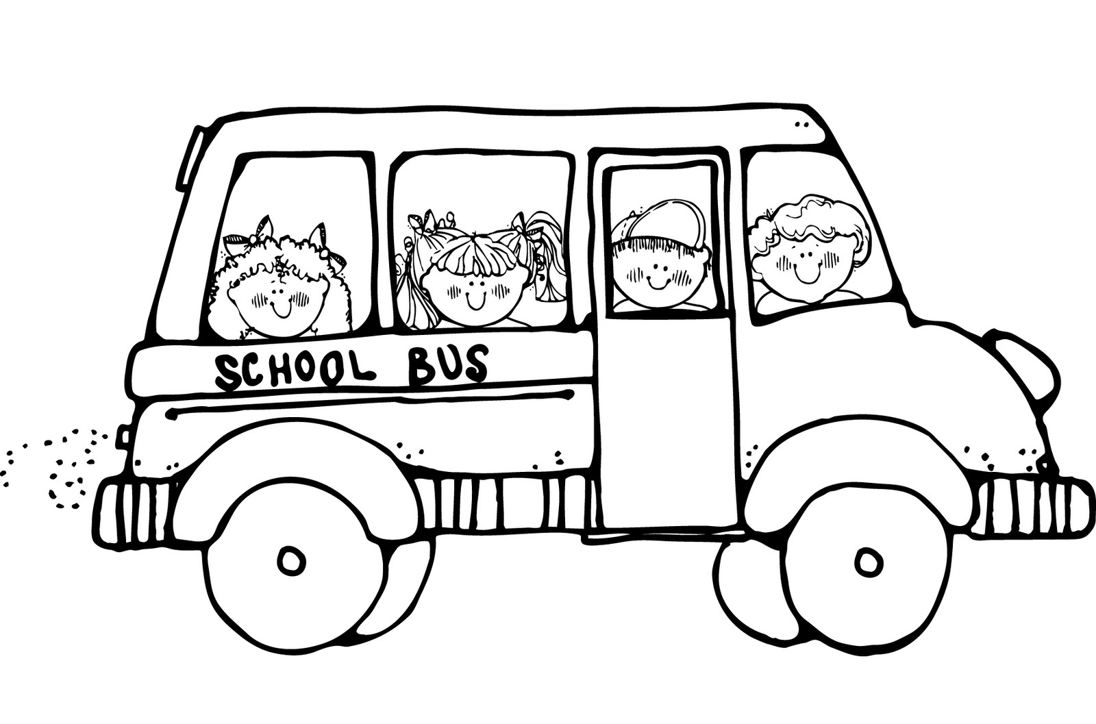 Free Printable School Bus Coloring Pages For Kids