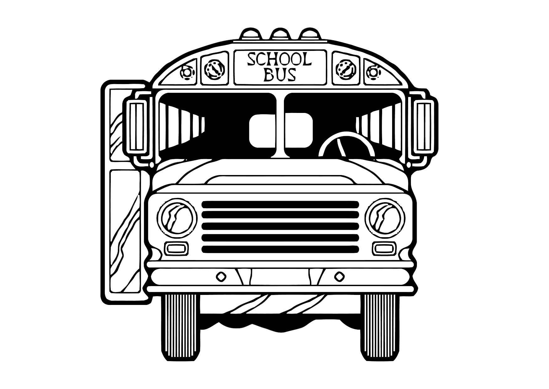 School Bus Coloring Pages for Kids