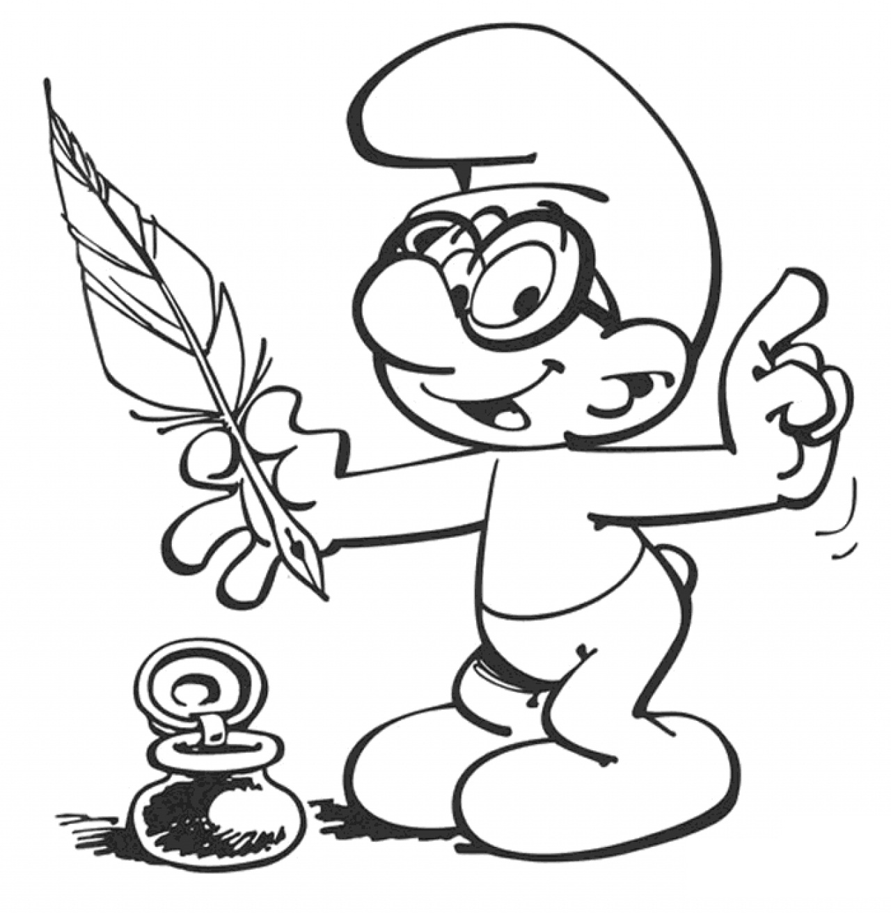 Printable Smurf Coloring Pages For Kids