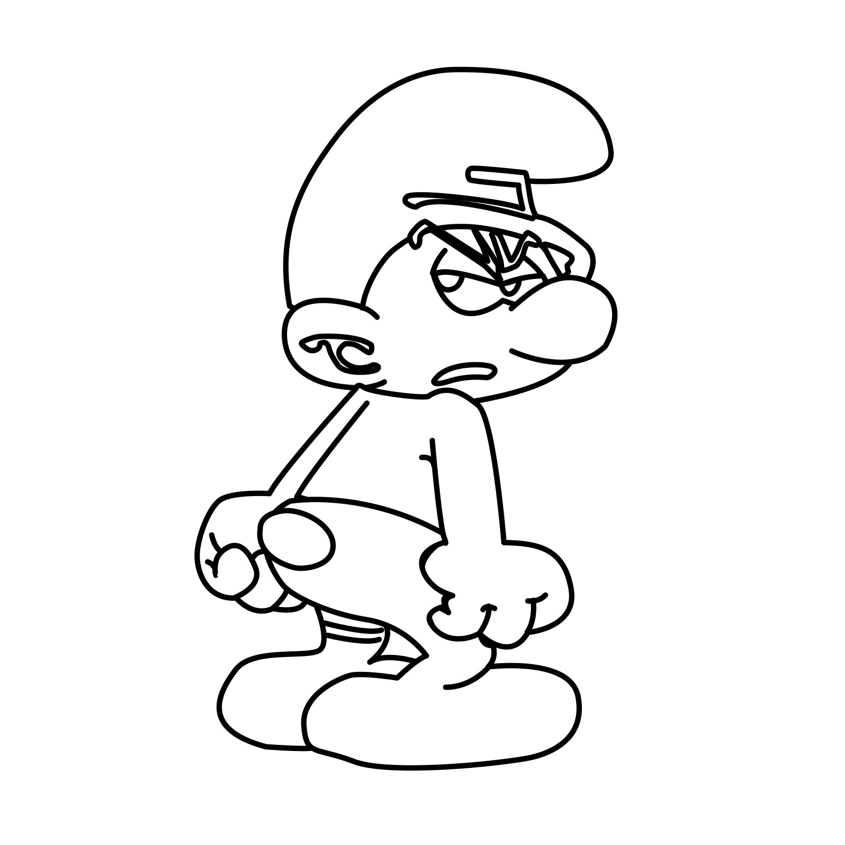 smurf coloring pages