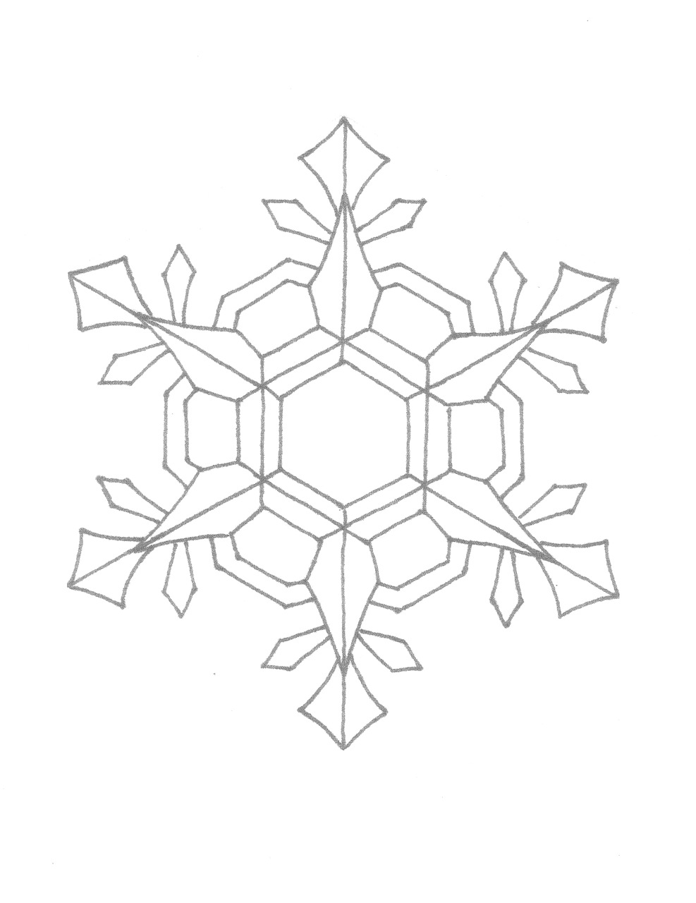 Snowflakes Coloring Pages 7