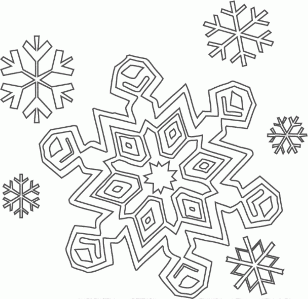 Snowflake Coloring Page