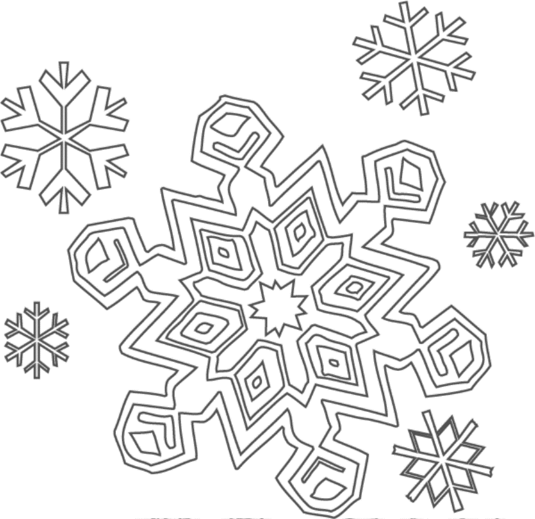 snowflake coloring pages