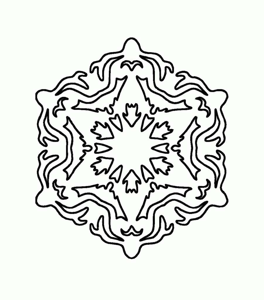 Snowflake Coloring Page