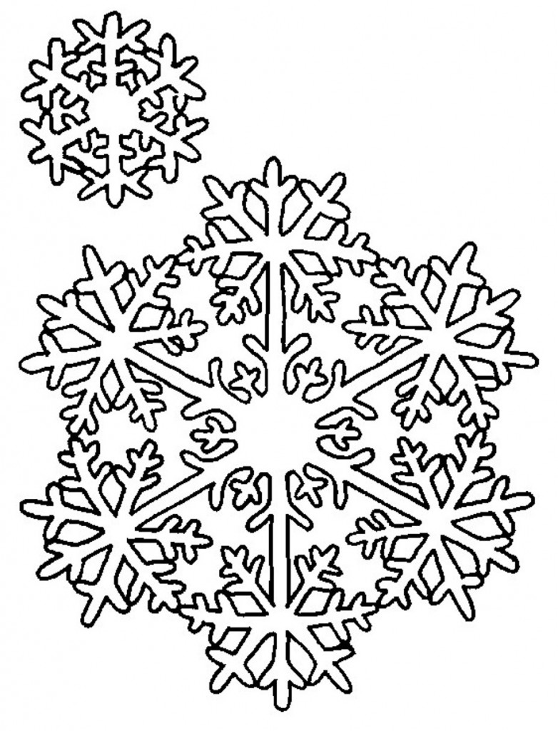 Snowflakes Coloring Pages Printable