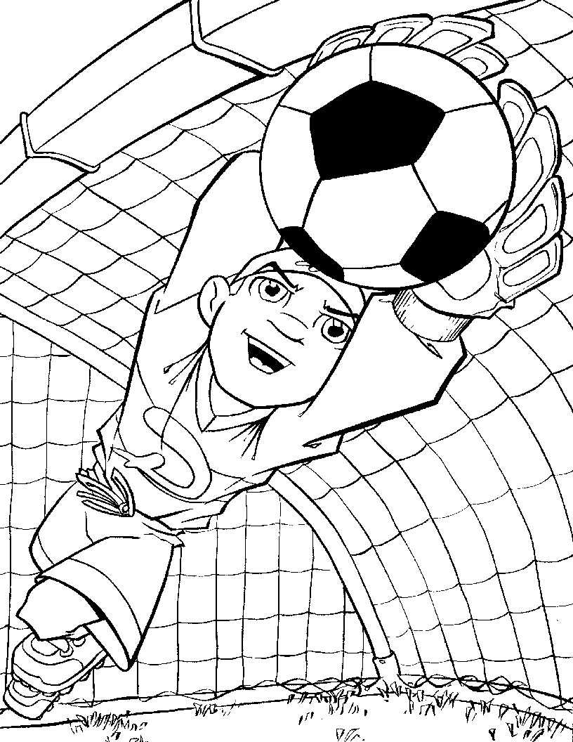  Soccer Coloring Sheets 9