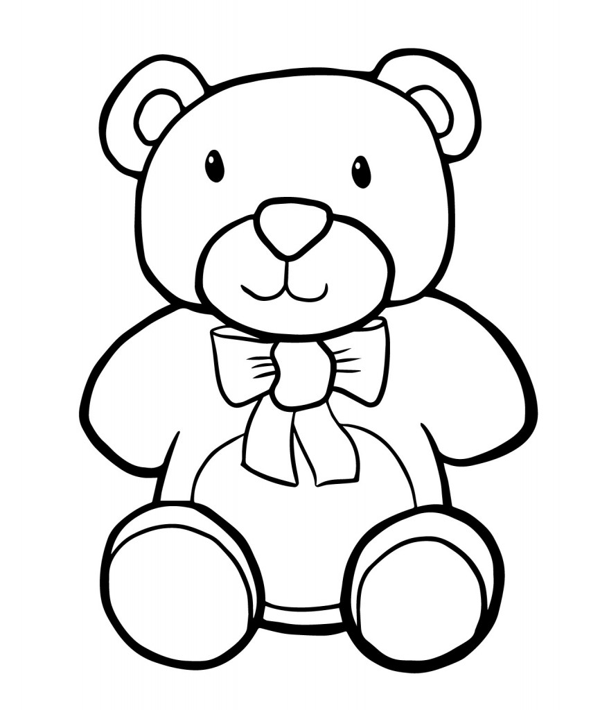 Free Printable Teddy Bear Coloring Pages For Kids