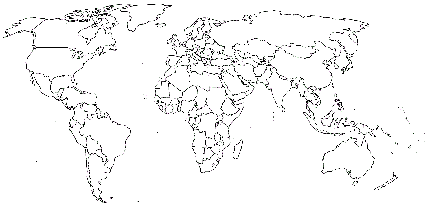 Free Printable World Map Coloring Pages For Kids - Best ...