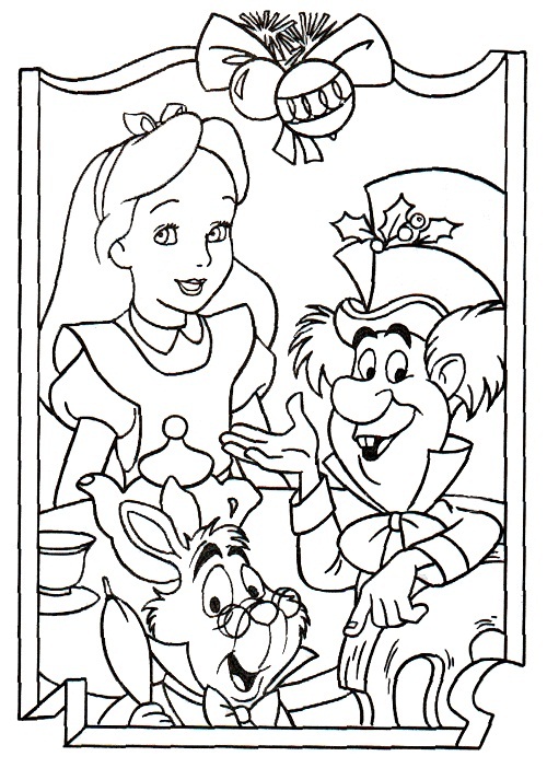 Free Printable Alice in Wonderland Coloring Pages For Kids