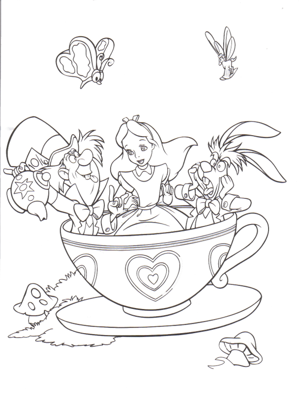 Alice in Wonderland Coloring Pages to Print